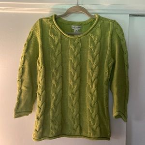 Evan Picone cable knit sweater